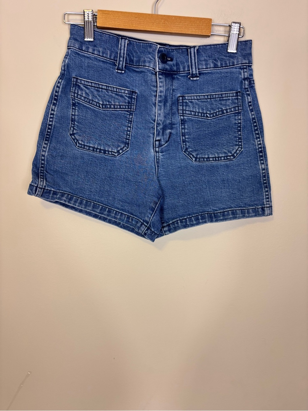 Madewell Blue High-Rise Denim Jean Shorts 25